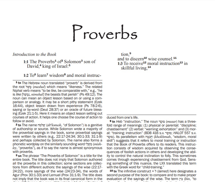 book of proverbs pdf free download