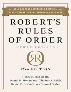 Roberts Rules Of Order 12th Edition PDF Free Download